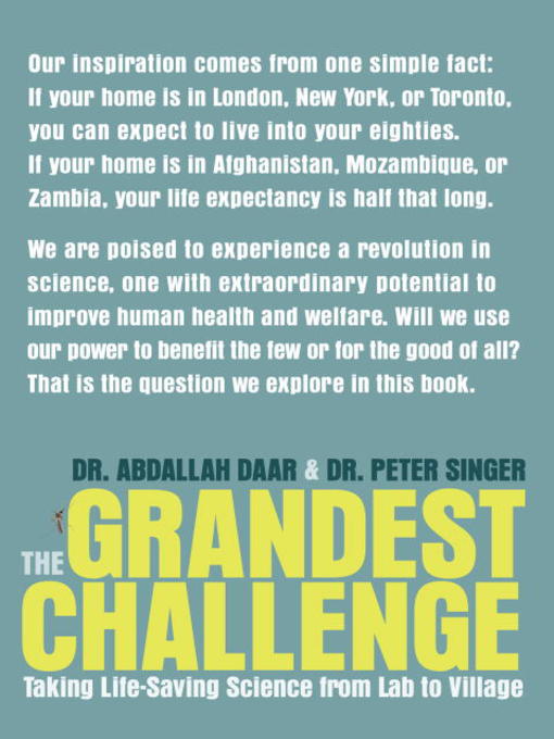 Title details for The Grandest Challenge by Abdallah Daar - Available